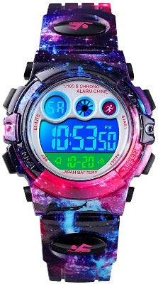 Relógio CKE Kids, Relógios Digitais De Esportes Impermeáveis para Meninas meninos com luz LED colorida - Melhores presentes para crianças